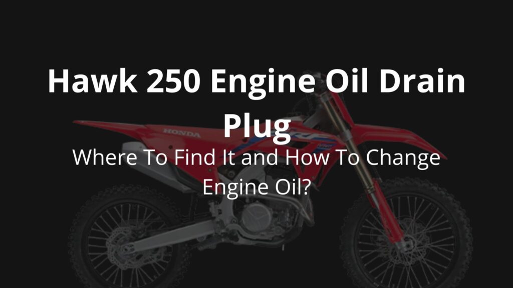 Hawk 250 Engine Oil Drain Plug: Where To Find It and How To Change Engine Oil?