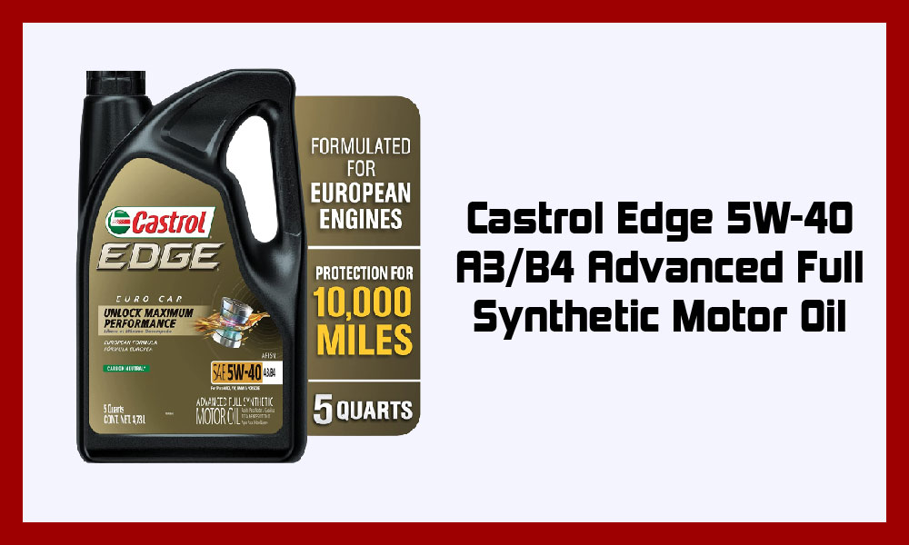 Engine oils for Audi A3 — Castrol Edge 5W-40.