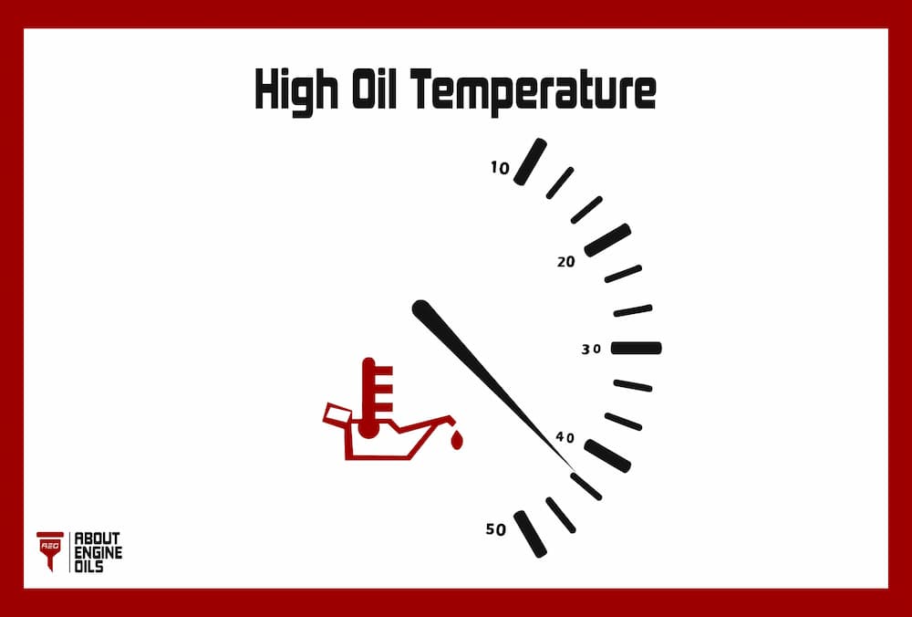 High oil temperature.