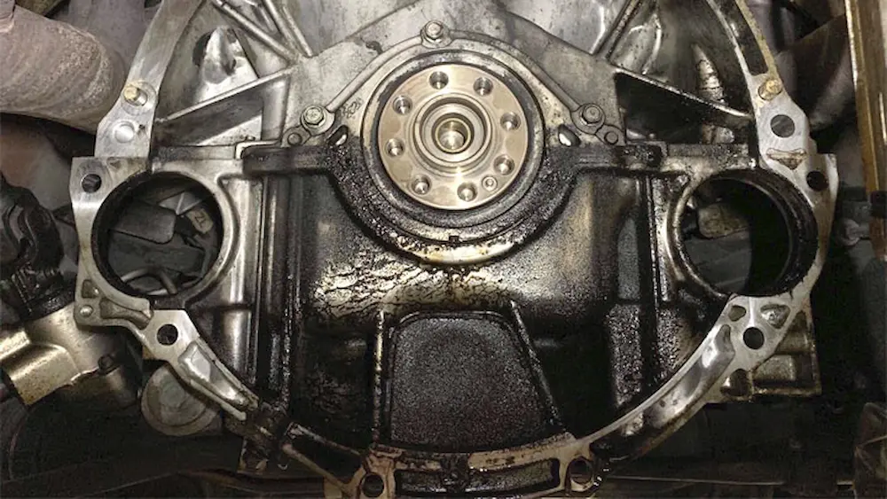Broken rear main seal. 