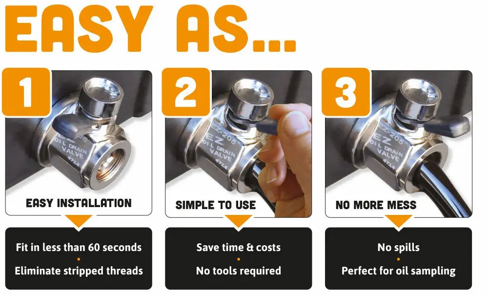 How to install EZ Engine oil drain plug.