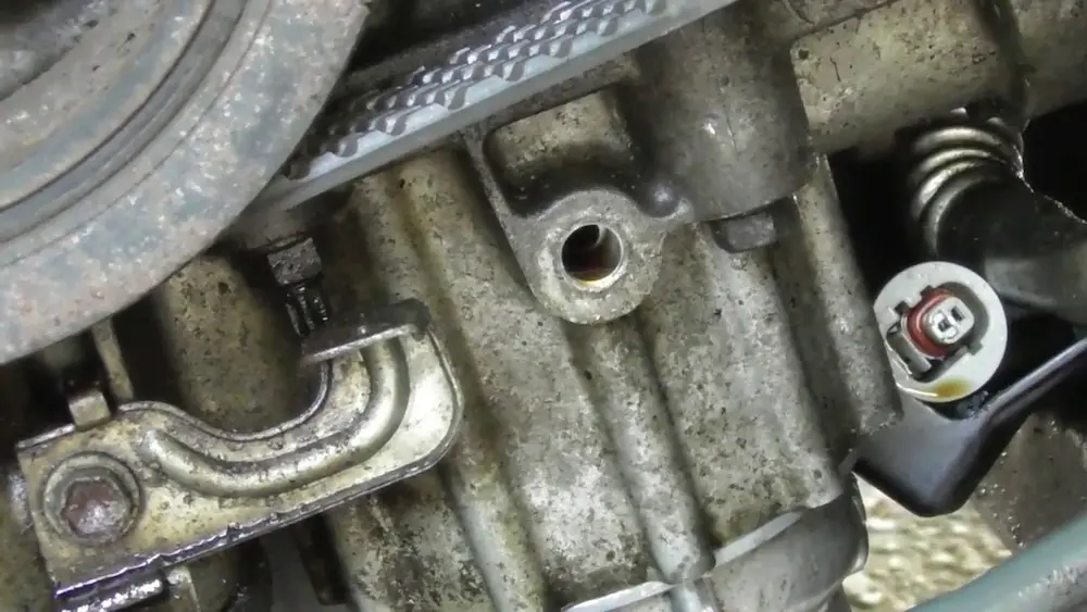 Replacing oil pressure sensor. 