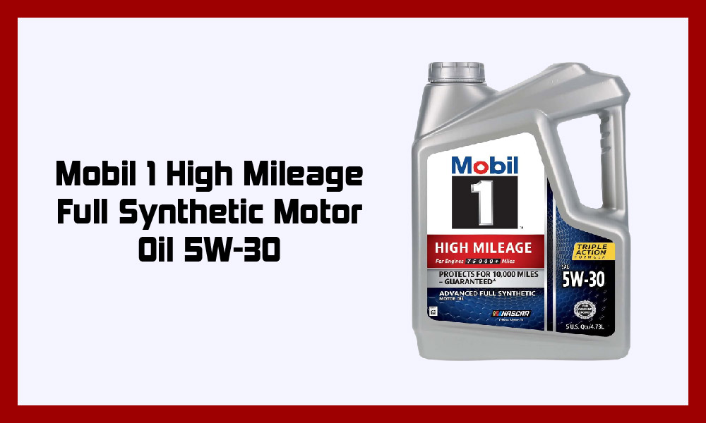 For 1st Generation 1996-2000 Toyota RAV4: Mobil 1 High Mileage Full Synthetic Motor Oil 5W-30